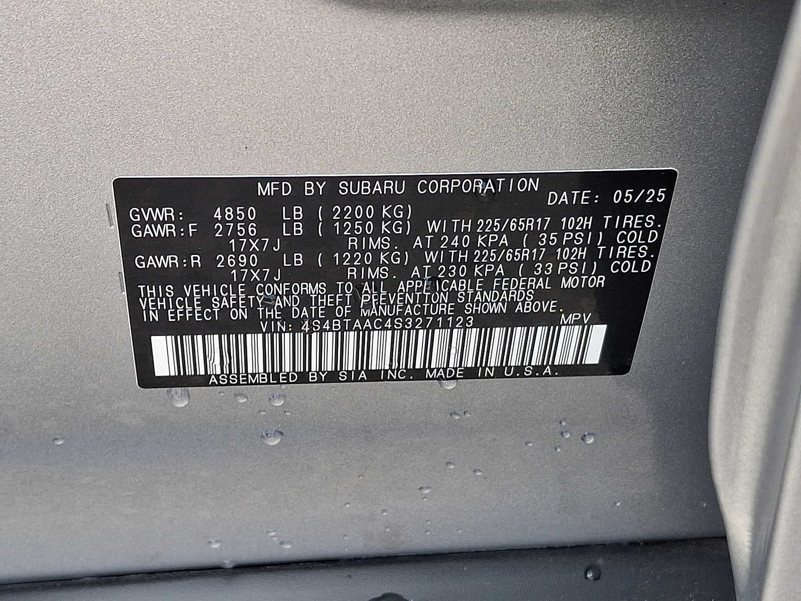 2025 Subaru Outback AWD