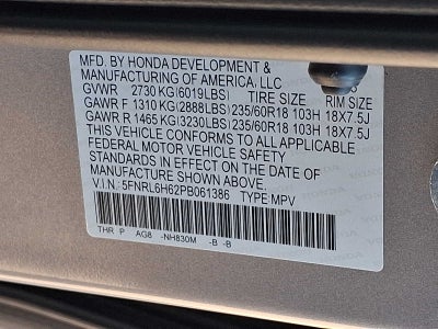 2023 Honda Odyssey EX-L Auto