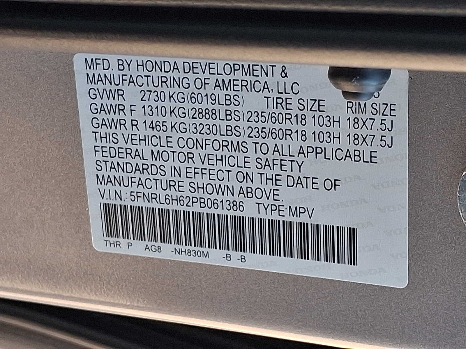 2023 Honda Odyssey EX-L Auto