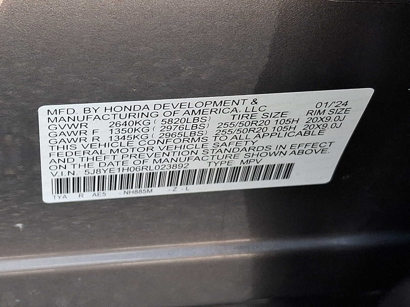 2024 Acura MDX SH-AWD w/A-Spec Package