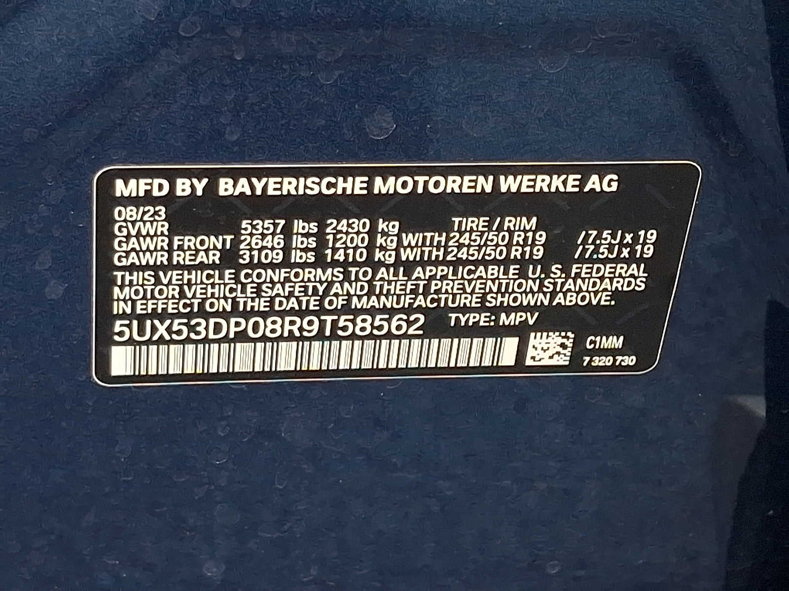 2024 BMW X3 xDrive30i Sports Activity Vehicle