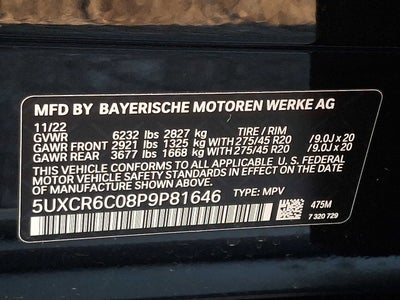 2023 BMW X5 xDrive40i Sports Activity Vehicle