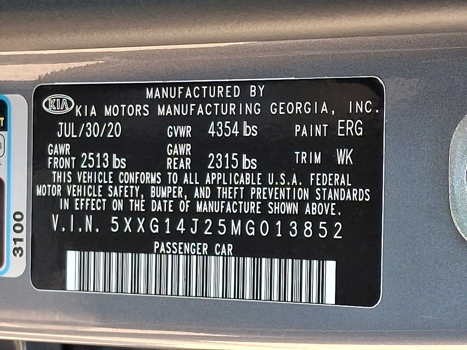2021 Kia K5 LXS Auto FWD