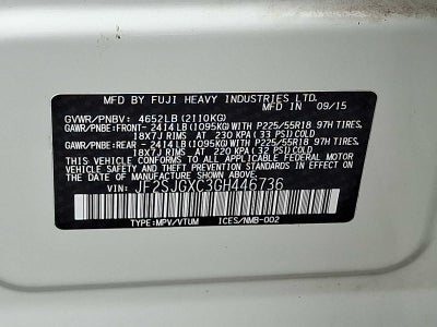 2016 Subaru Forester 4dr CVT 2.0XT Touring