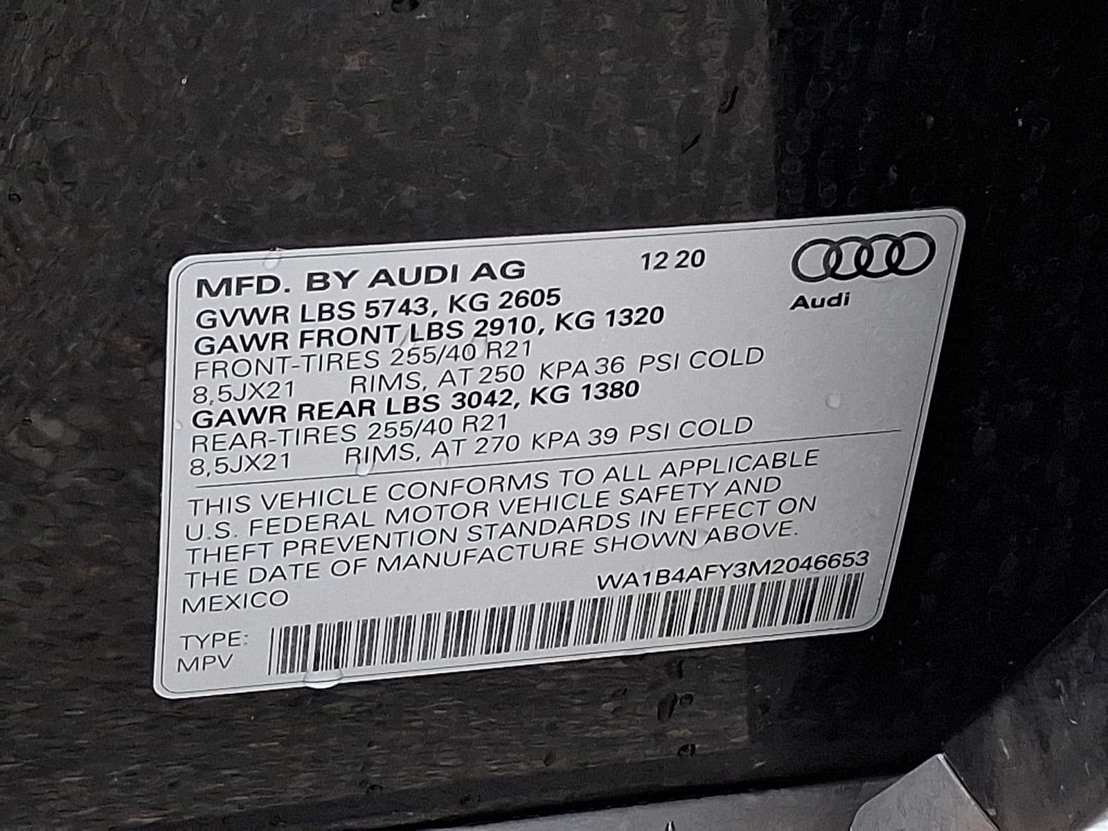2021 Audi SQ5 Premium Plus 3.0 TFSI quattro