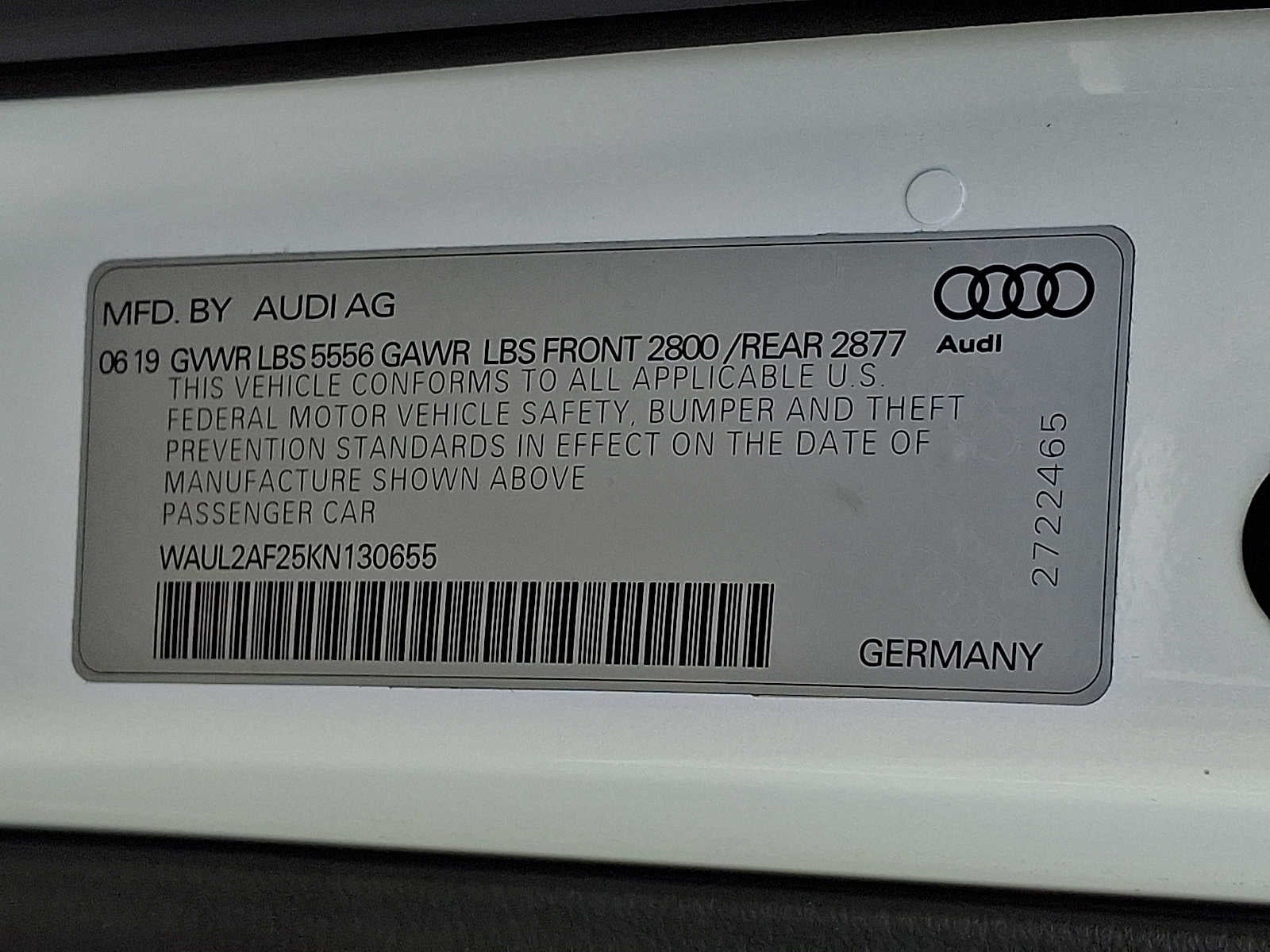 2019 Audi A6 Premium Plus 55 TFSI quattro