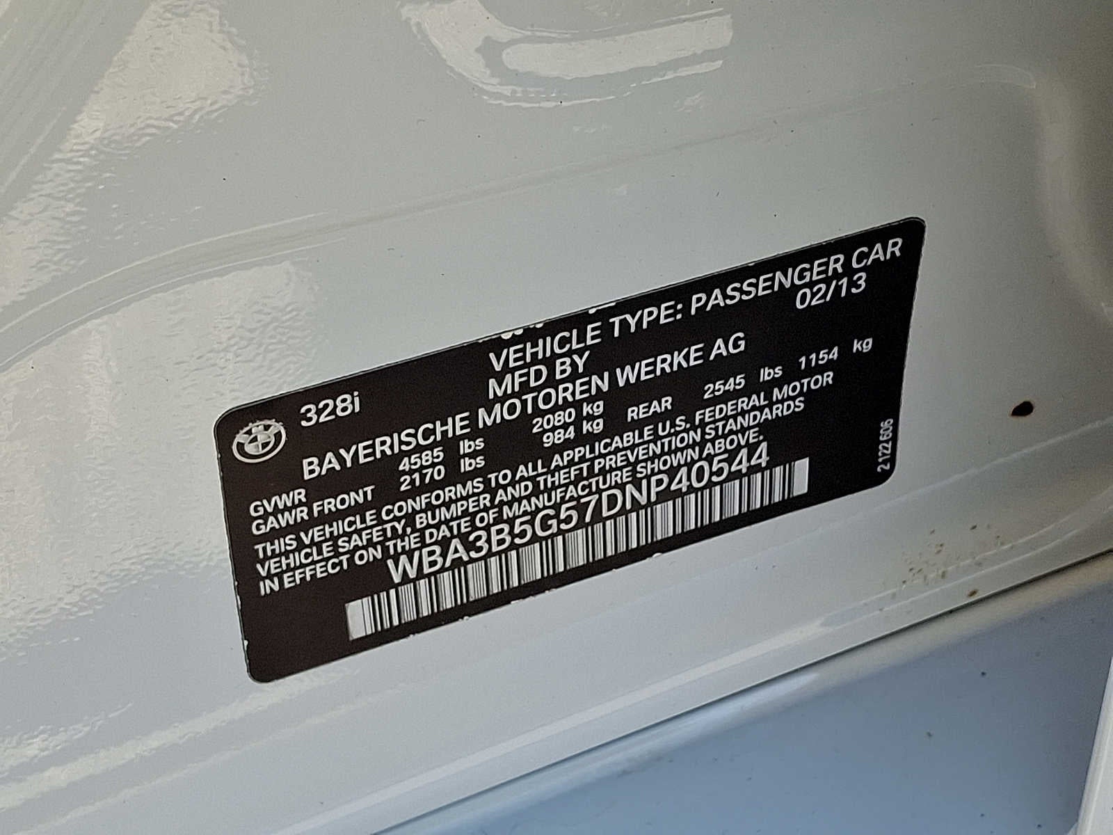 2013 BMW 3 Series 4dr Sdn 328i xDrive AWD SULEV