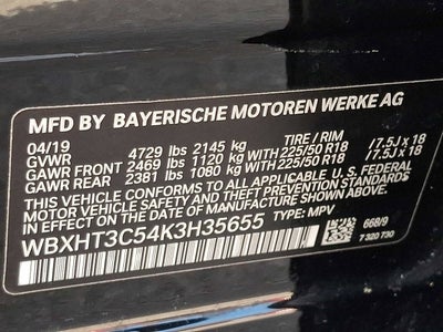 2019 BMW X1 xDrive28i Sports Activity Vehicle