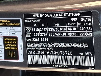 2016 Mercedes-Benz GLC 4MATIC® 4dr GLC 300