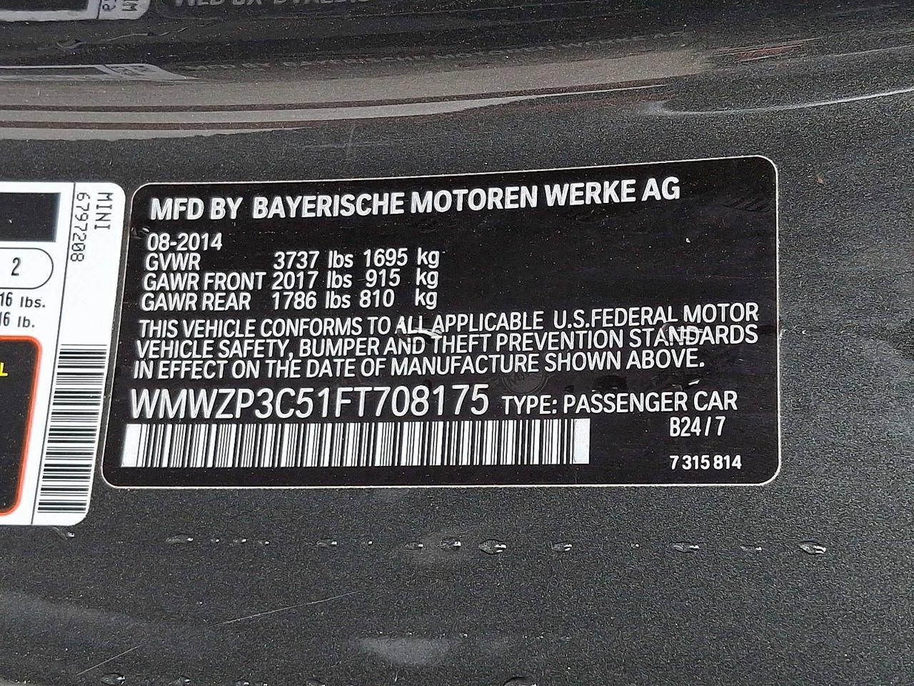 2015 MINI Convertible Cooper S