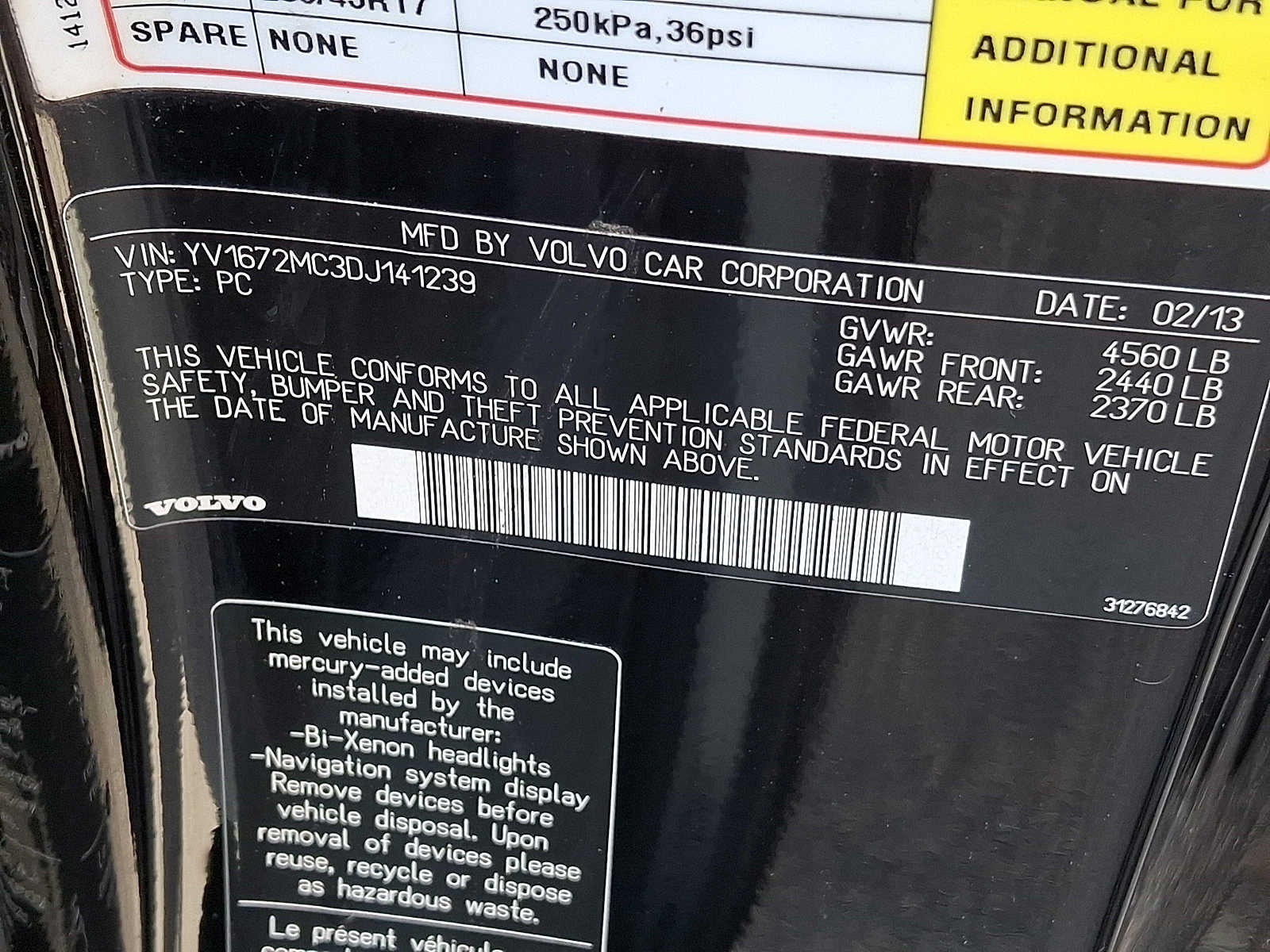 2013 Volvo C70 2dr Conv T5