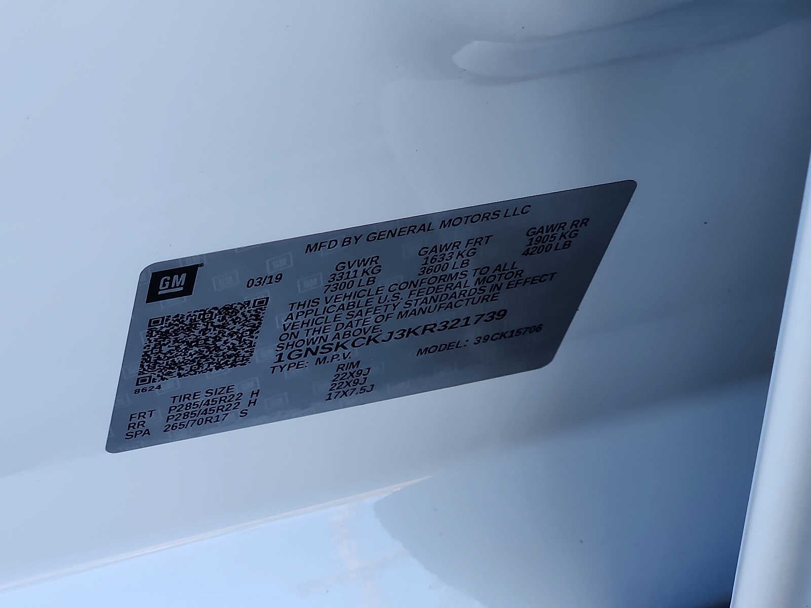 2019 Chevrolet Tahoe 4WD 4dr Premier