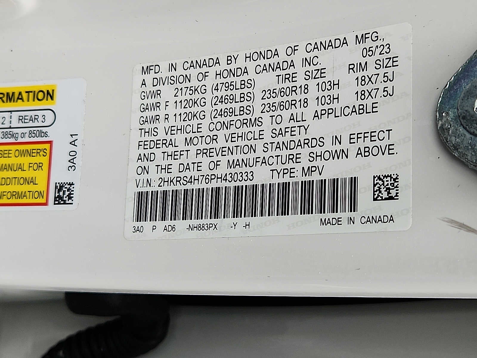 2023 Honda CR-V EX-L AWD