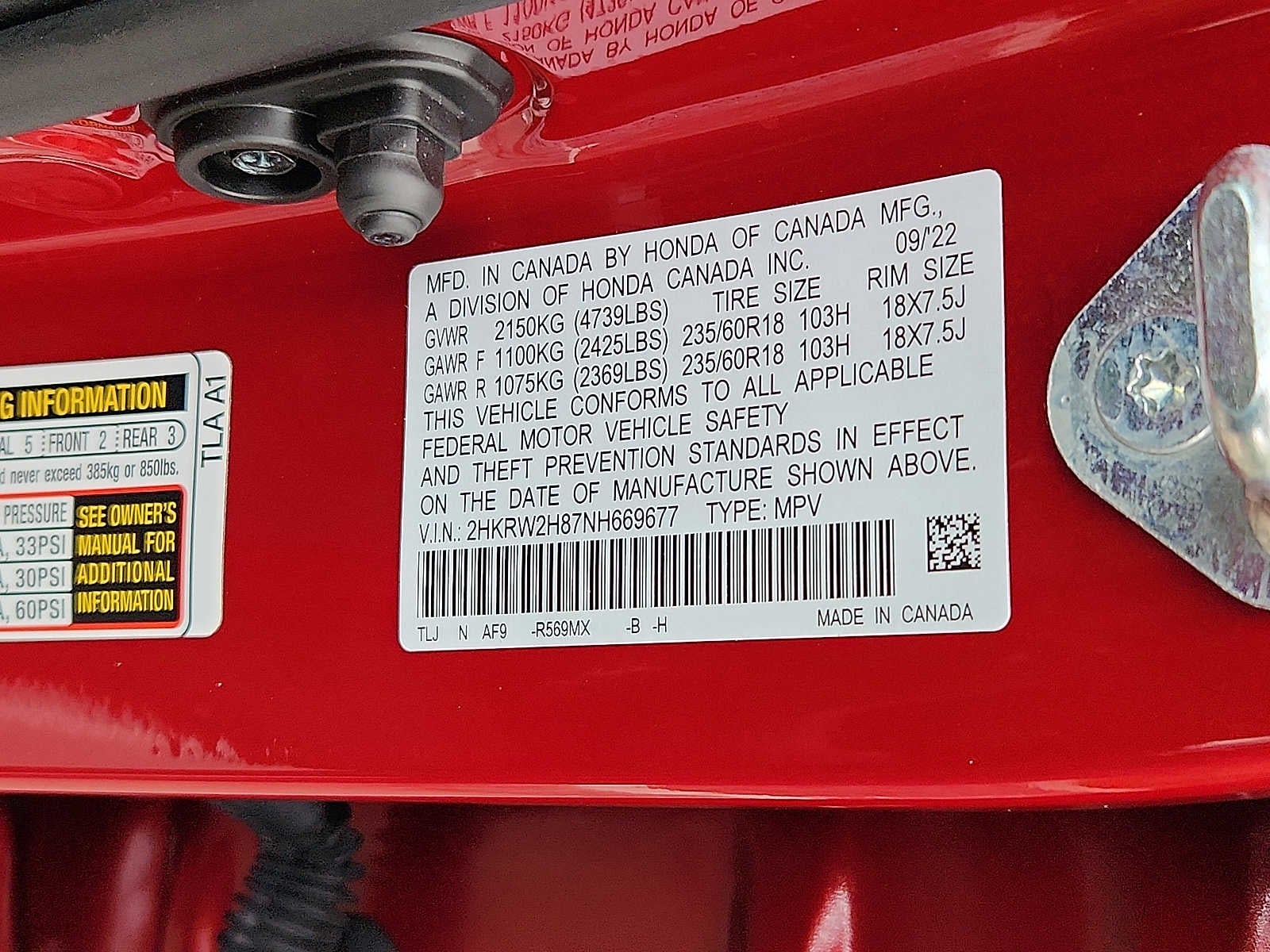 2022 Honda CR-V EX-L AWD