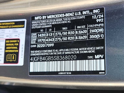 2025 Mercedes-Benz GLE GLE 450e 4MATIC® SUV