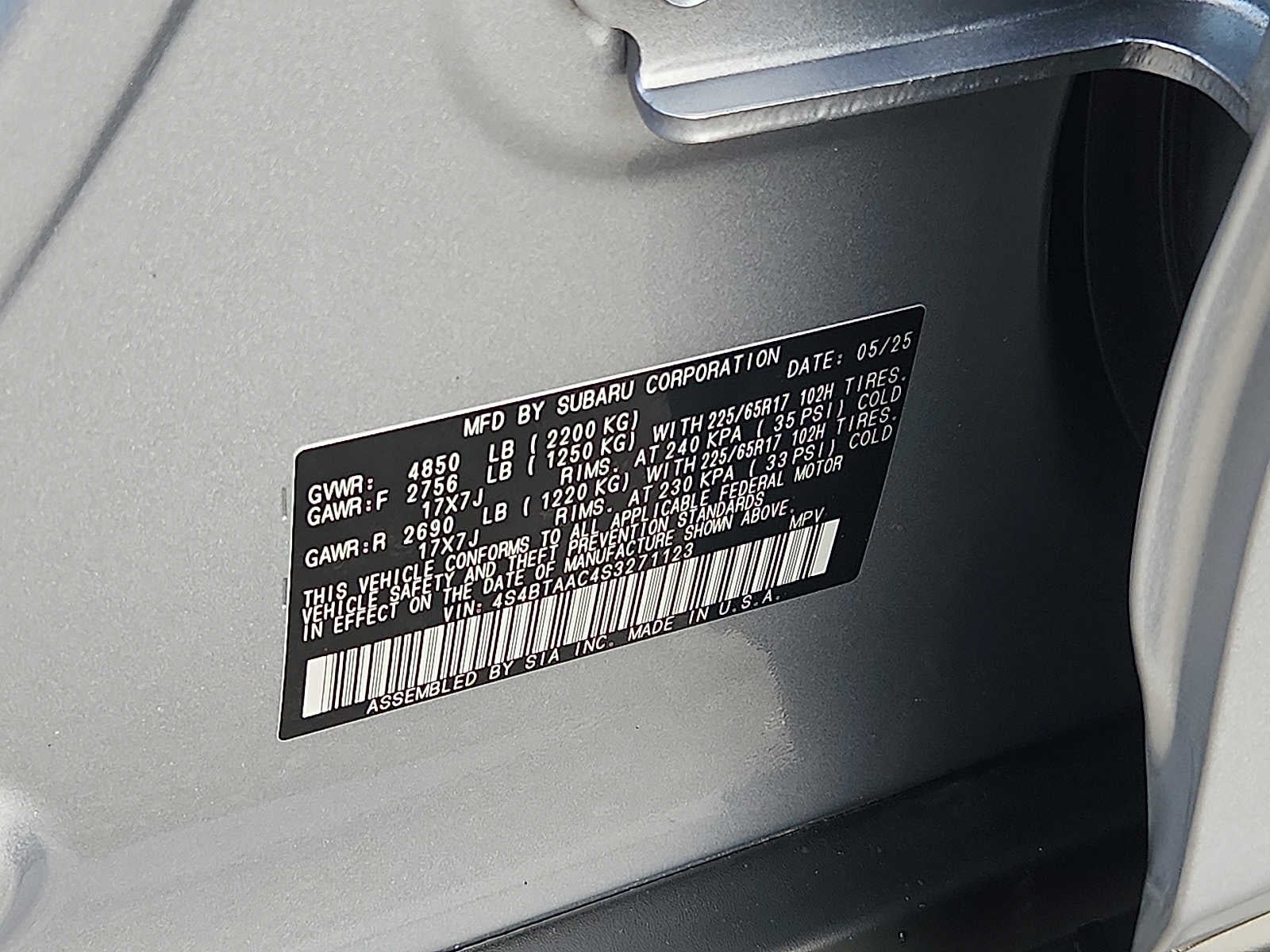 2025 Subaru Outback AWD