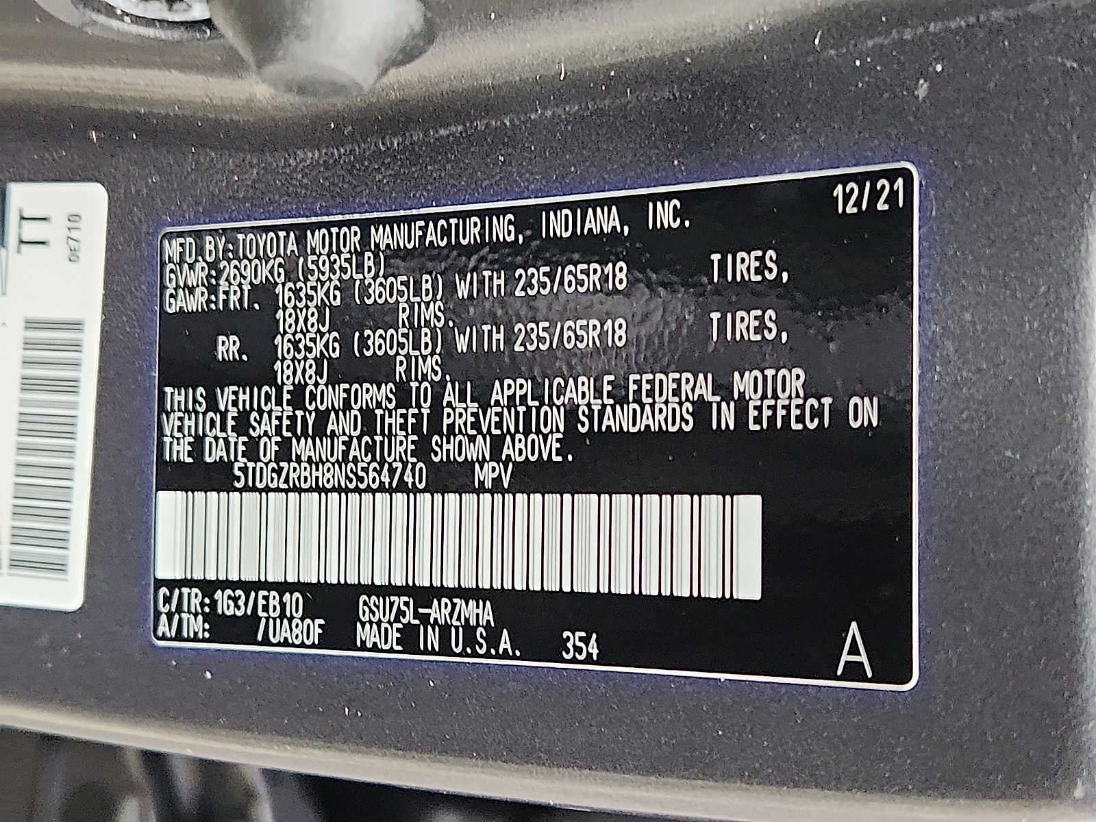 2022 Toyota Highlander XLE AWD