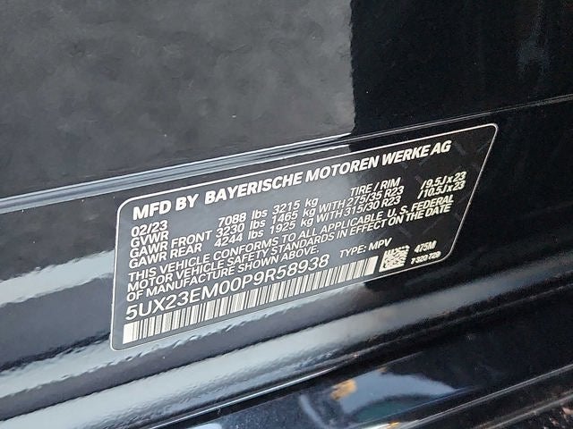 2023 BMW X7 xDrive40i Sports Activity Vehicle