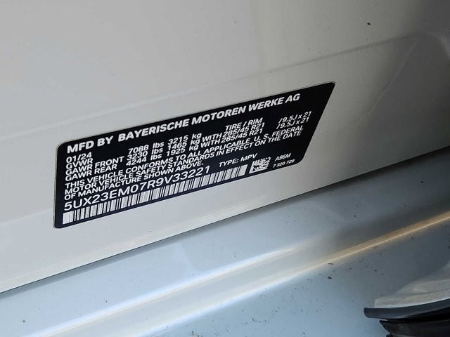 2024 BMW X7 xDrive40i Sports Activity Vehicle