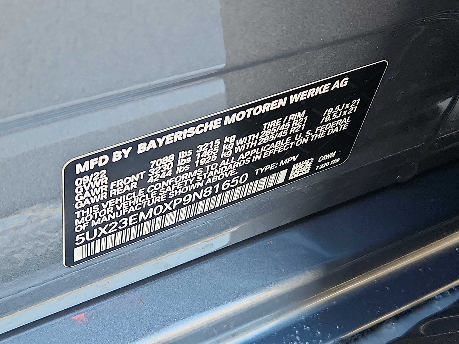 2023 BMW X7 xDrive40i Sports Activity Vehicle