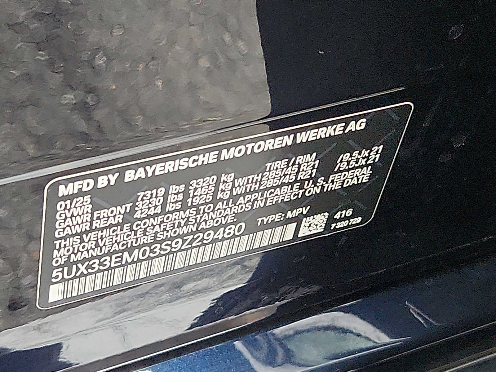 2025 BMW X7 M60i Sports Activity Vehicle