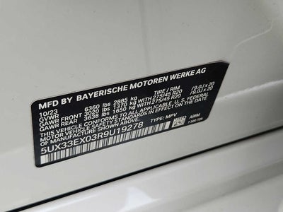 2024 BMW X6 xDrive40i Sports Activity Coupe