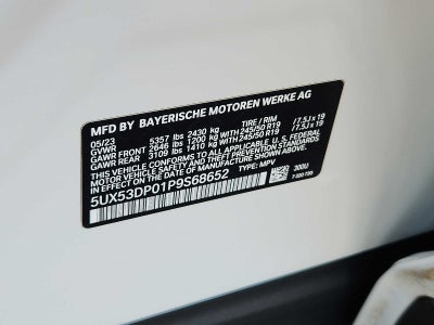 2023 BMW X3 xDrive30i Sports Activity Vehicle
