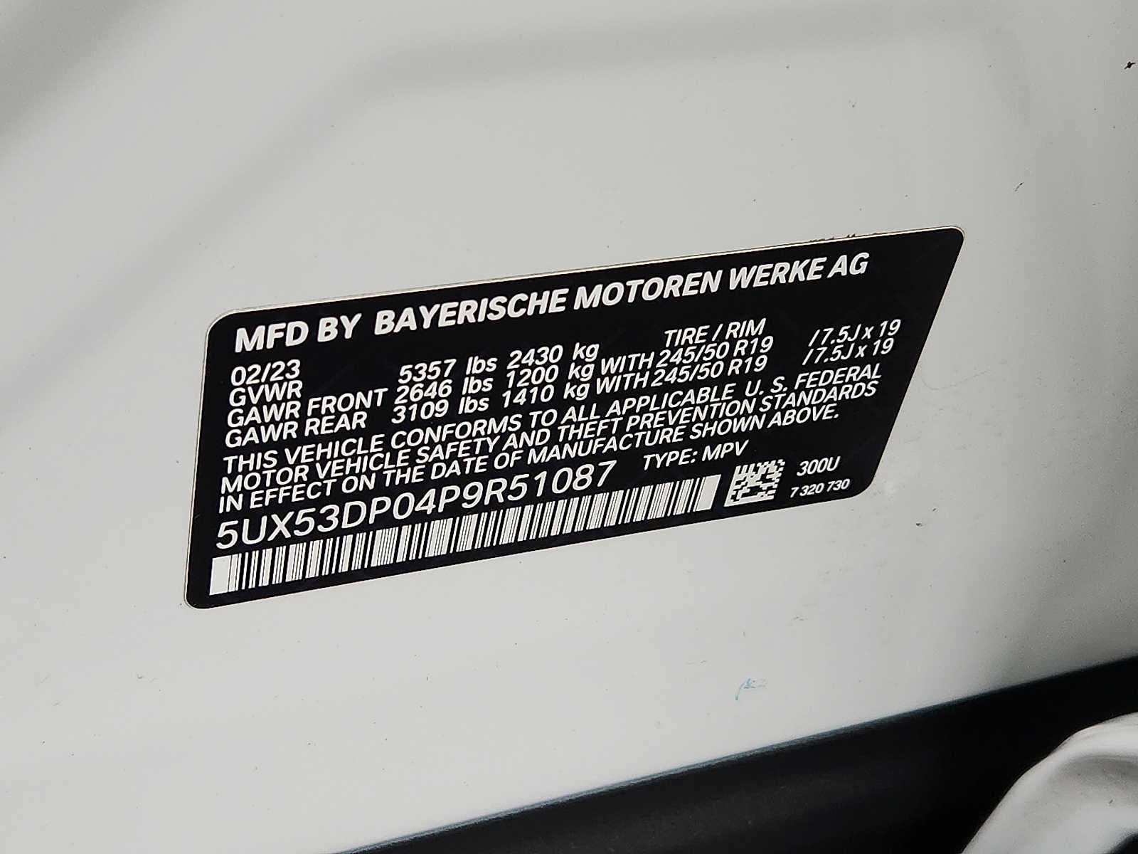 2023 BMW X3 xDrive30i Sports Activity Vehicle