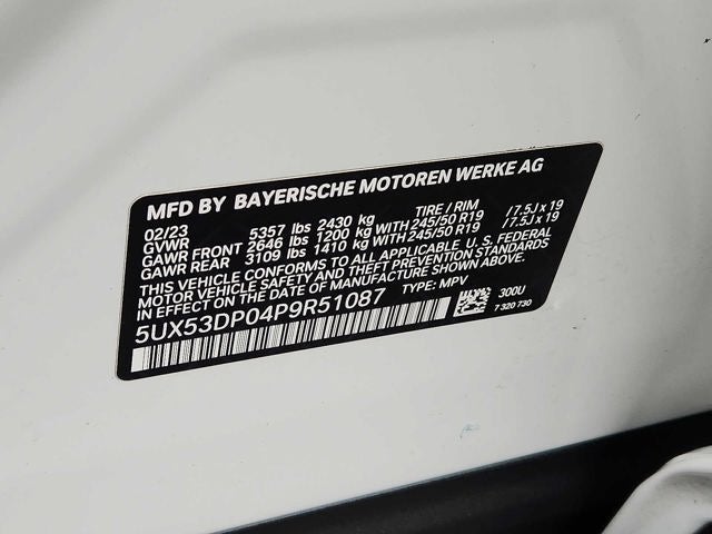 2023 BMW X3 xDrive30i Sports Activity Vehicle