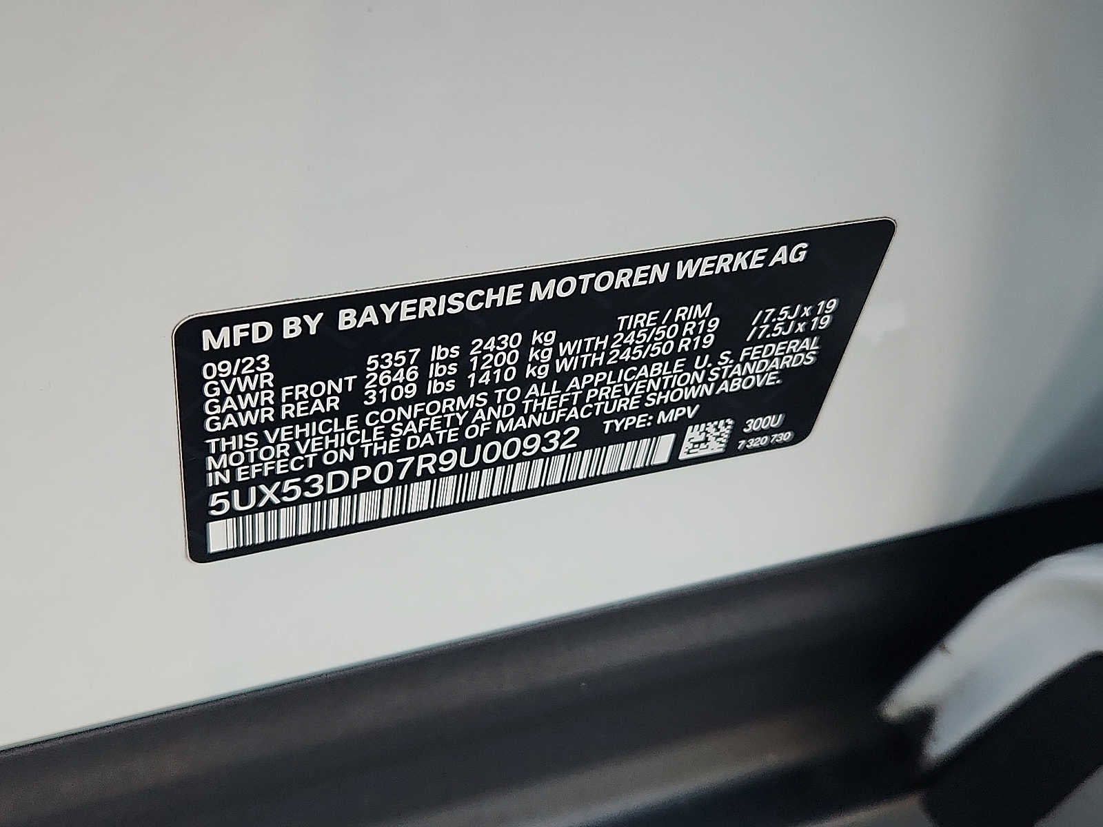 2024 BMW X3 xDrive30i Sports Activity Vehicle