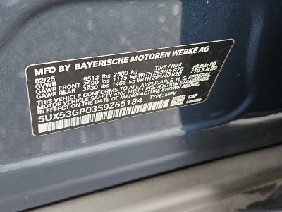 2025 BMW X3 30 xDrive Sports Activity Vehicle