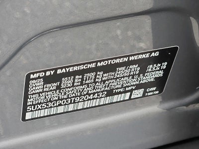 2026 BMW X3 30 xDrive Sports Activity Vehicle