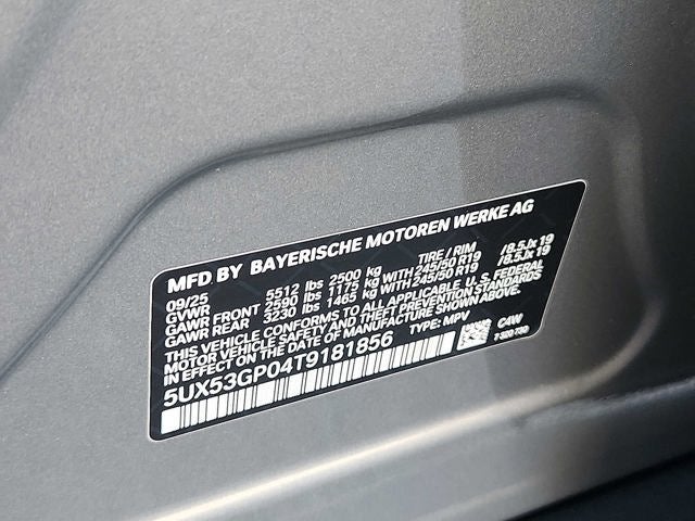 2026 BMW X3 30 xDrive Sports Activity Vehicle
