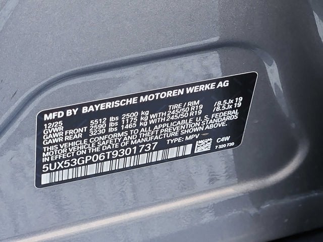 2026 BMW X3 30 xDrive Sports Activity Vehicle