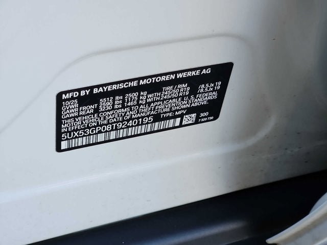 2026 BMW X3 30 xDrive Sports Activity Vehicle
