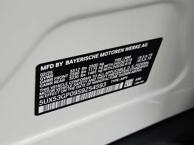 2025 BMW X3 30 xDrive Sports Activity Vehicle