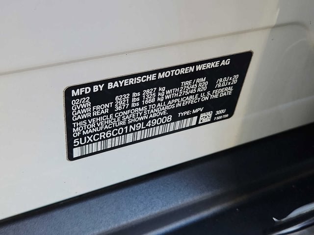 2022 BMW X5 xDrive40i Sports Activity Vehicle