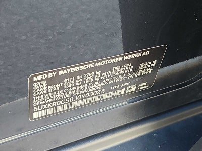 2018 BMW X5 xDrive35i Sports Activity Vehicle