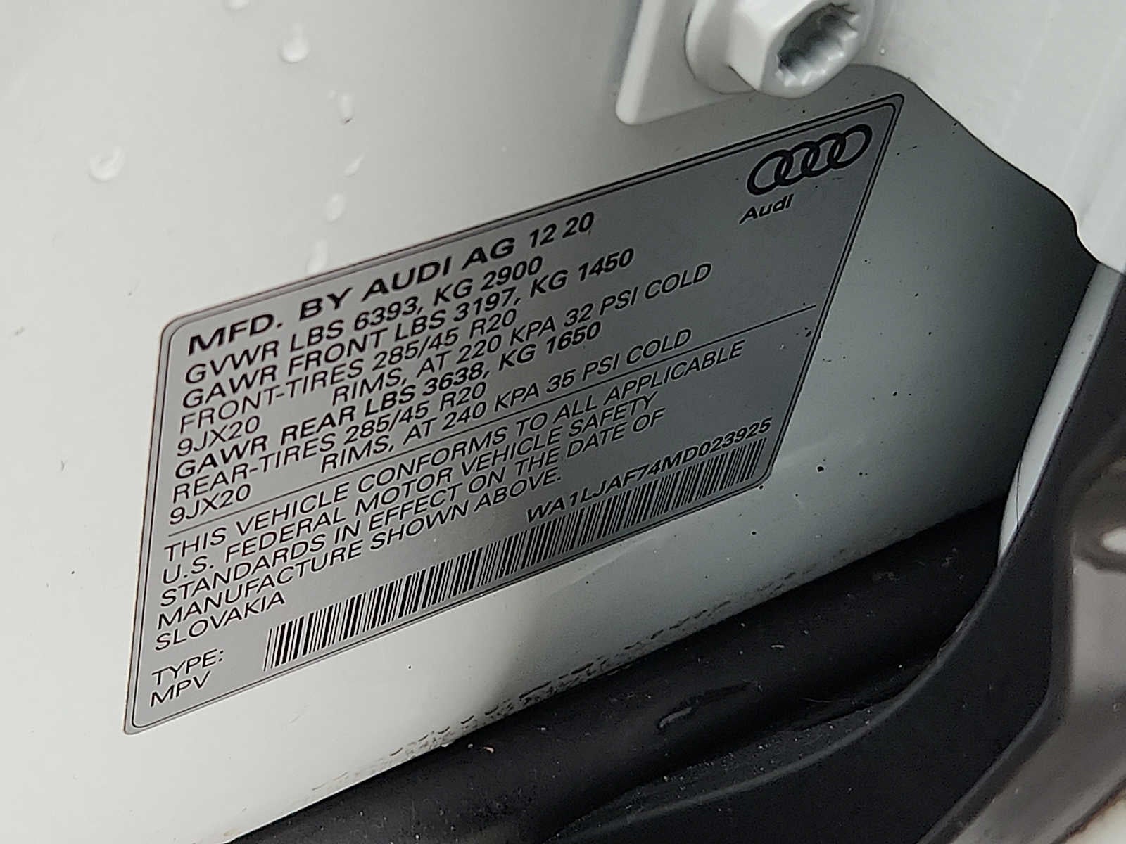 2021 Audi Q7 Premium Plus 45 TFSI quattro