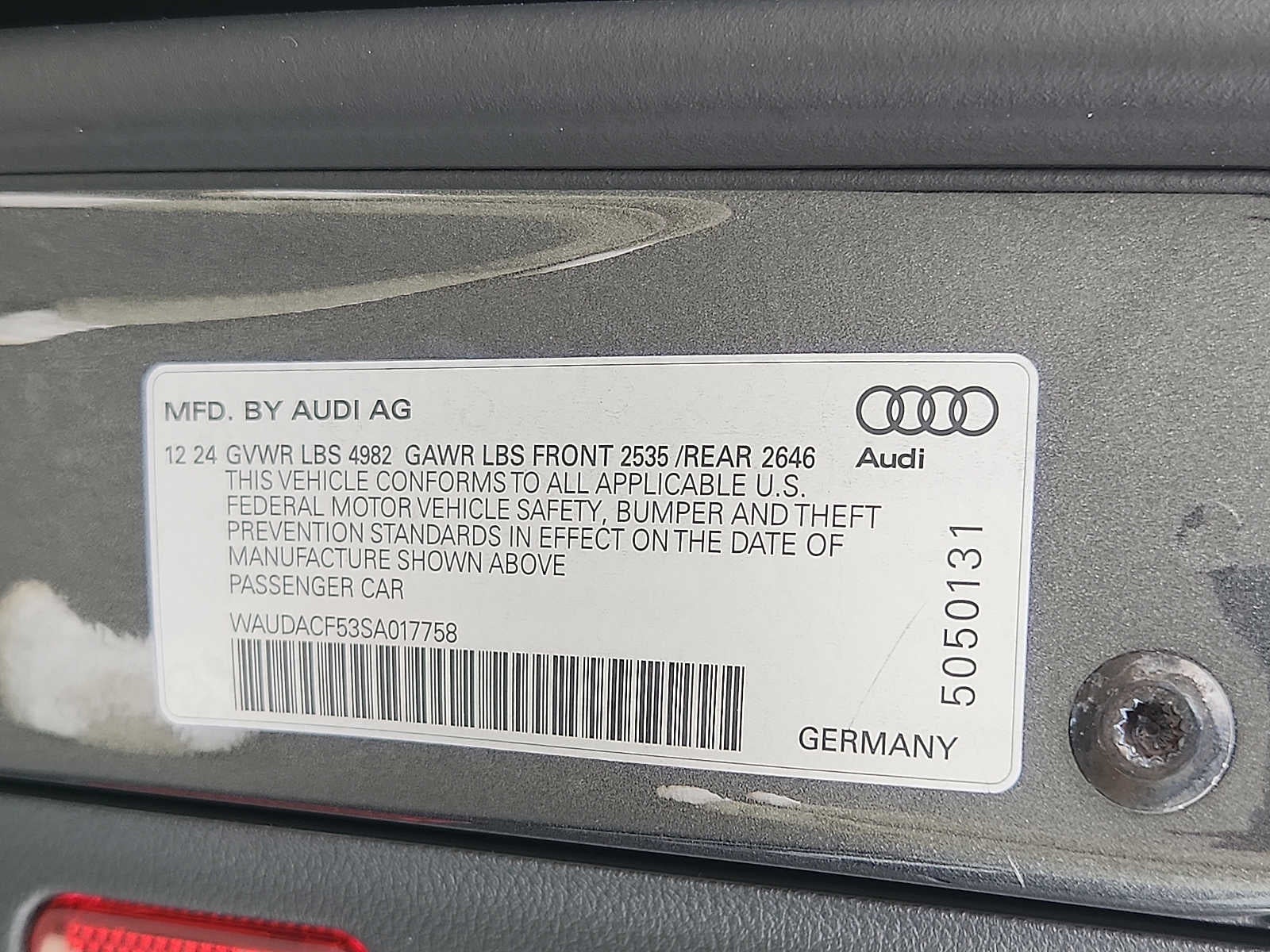 2025 Audi A5 Sportback S line Premium 45 TFSI quattro