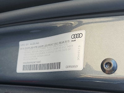2018 Audi A4 2.0 TFSI Premium Plus S Tronic quattro AWD