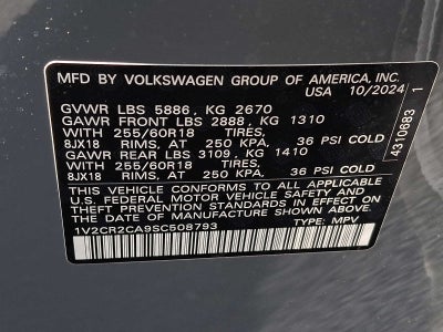 2025 Volkswagen Atlas 2.0T Peak Edition 4MOTION