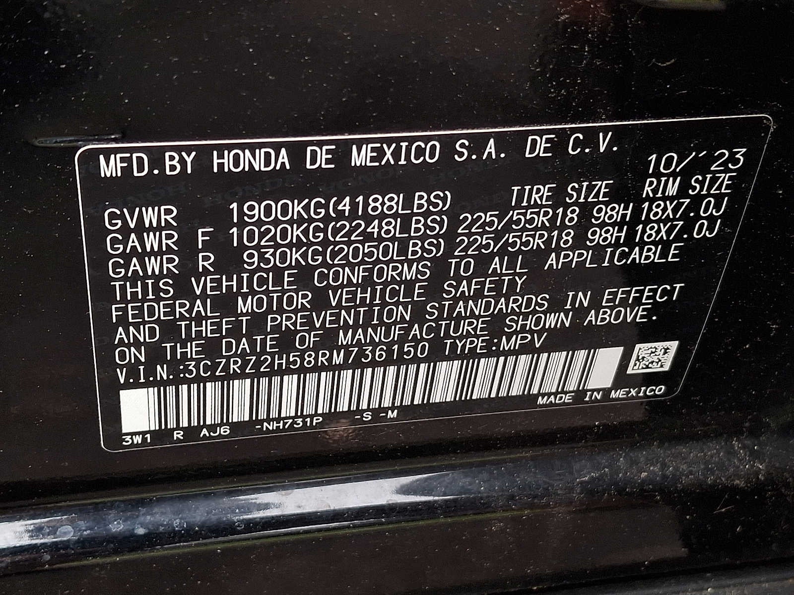 2024 Honda HR-V Sport AWD CVT
