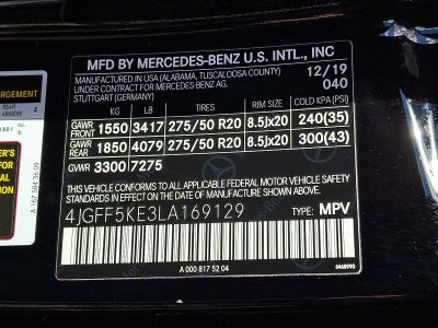 2020 Mercedes-Benz GLS GLS 450 4MATIC® SUV