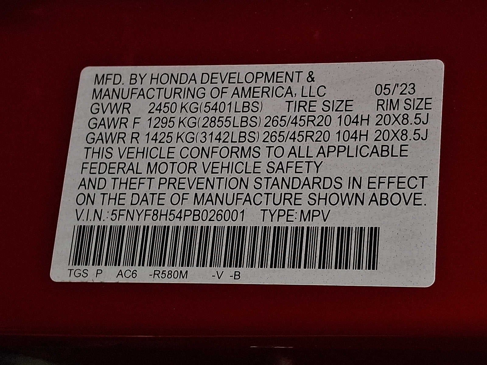 2023 Honda Passport EX-L AWD