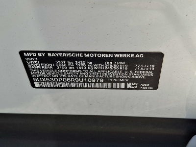 2024 BMW X3 xDrive30i Sports Activity Vehicle