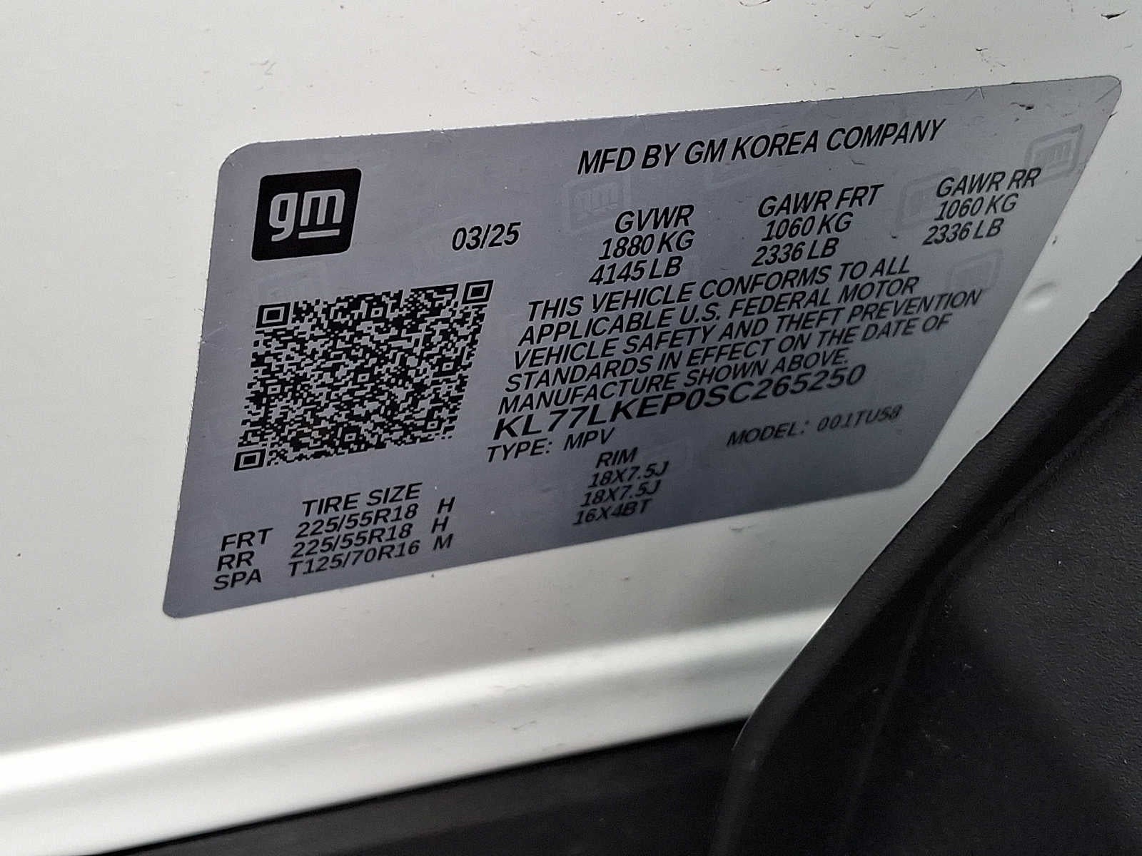 2025 Chevrolet Trax FWD 4dr ACTIV