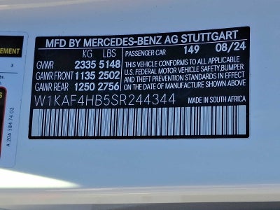 2025 Mercedes-Benz C-Class C 300 4MATIC® Sedan