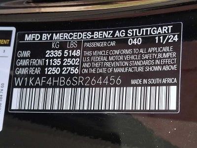2025 Mercedes-Benz C-Class C 300 4MATIC® Sedan