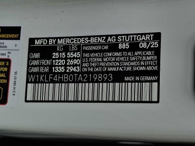 2026 Mercedes-Benz E-Class E 350 4MATIC® Sedan